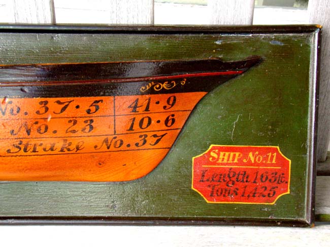 An English Ship Builder's Style Half Hull Model, 20th century